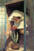 NC Wyeth Thumbelisa oil painting